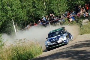 Paddon holds second equal in SWRC after challenging Wales