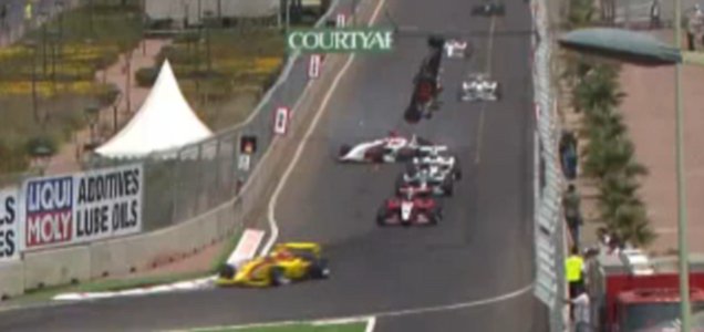 CRASH OF THE DAY: Formula 2 car spreads its wings!