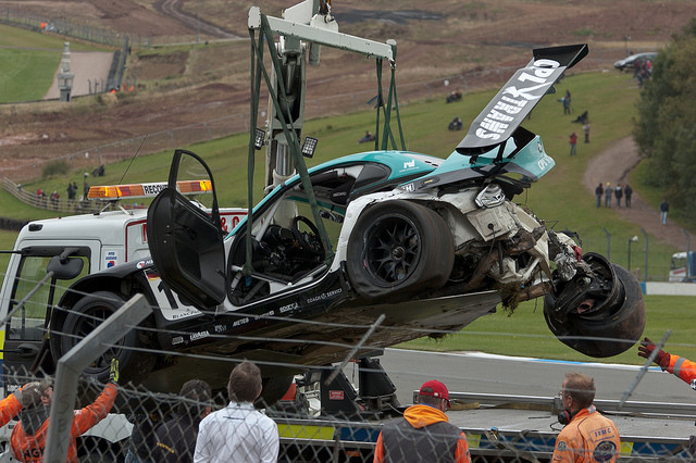 CRASH OF THE DAY: Buurman’s FIA GT1 shunt at Donington
