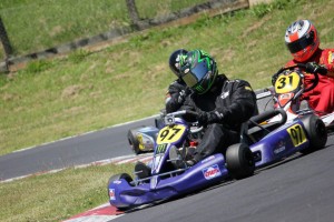 Shane van Gisbergen karting action 2012 - credit Tony Chambers