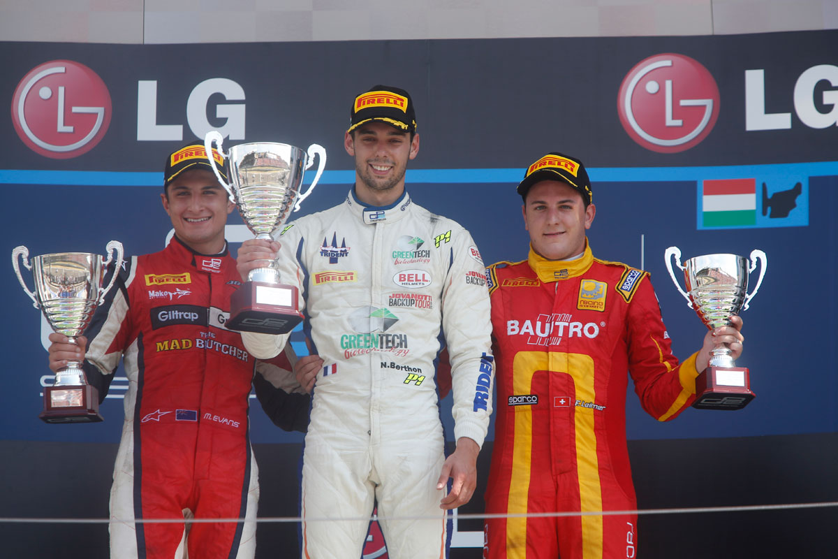 Evans charges to second in Hungarian GP2 Sprint race