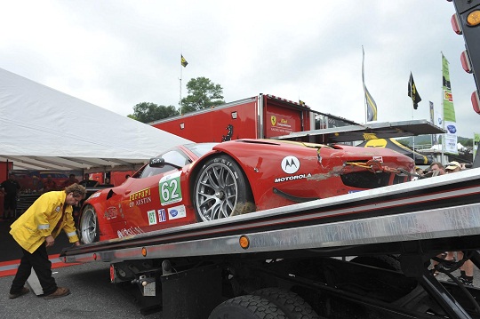 CRASH OF THE DAY: Ferrari T-Bones Porsche in ALMS carnage!