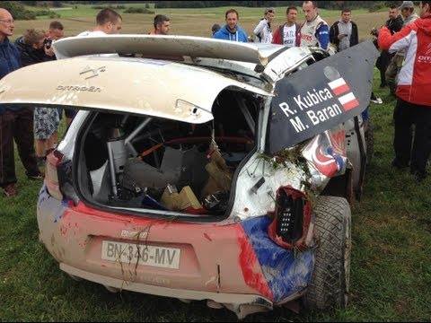 CRASH OF THE WEEK: Kubica barrel rolls over a bunch of cows!