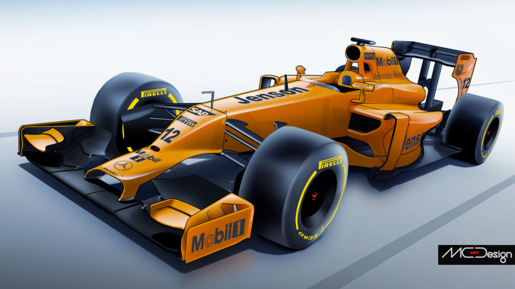 McLaren 2014 concept in classic orange livery