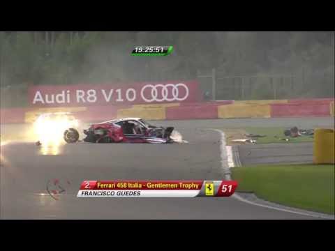Red flag after crash-marred early hours of Spa 24, SVG out