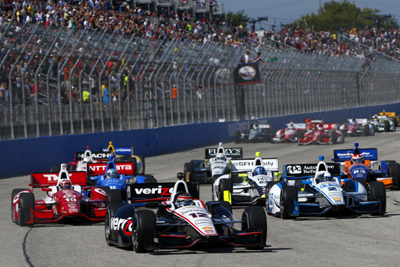 Indycar: Power takes Milwaukee, Dixon charges to 4th
