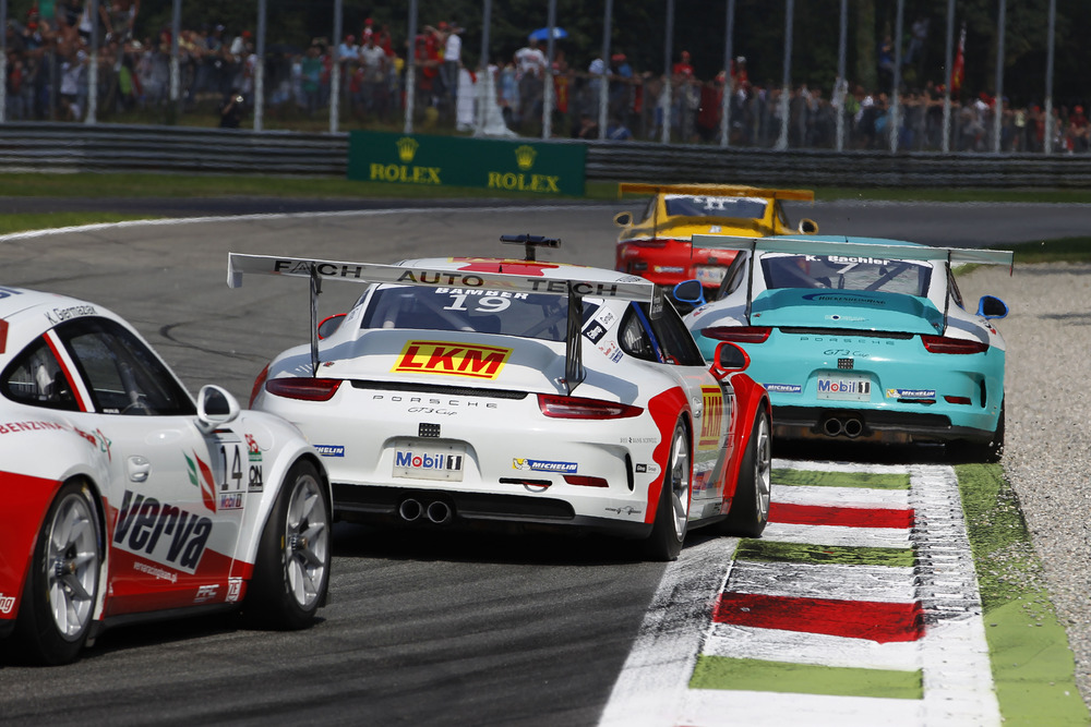 Bamber’s Monza podium secures Supercup Rookie Title
