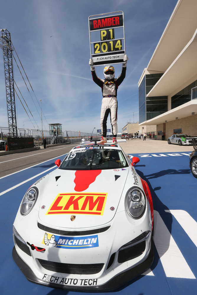 Earl Bamber is the 2014 Porsche Supercup Champion