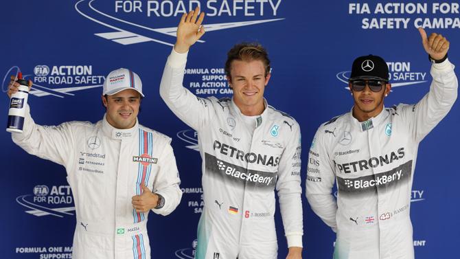 Nico Rosberg defeats F1 title rival Lewis Hamilton