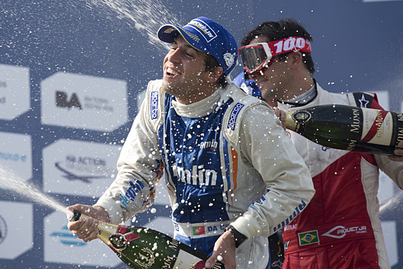 Da Costa takes first Formula E win for Amlin Aguri