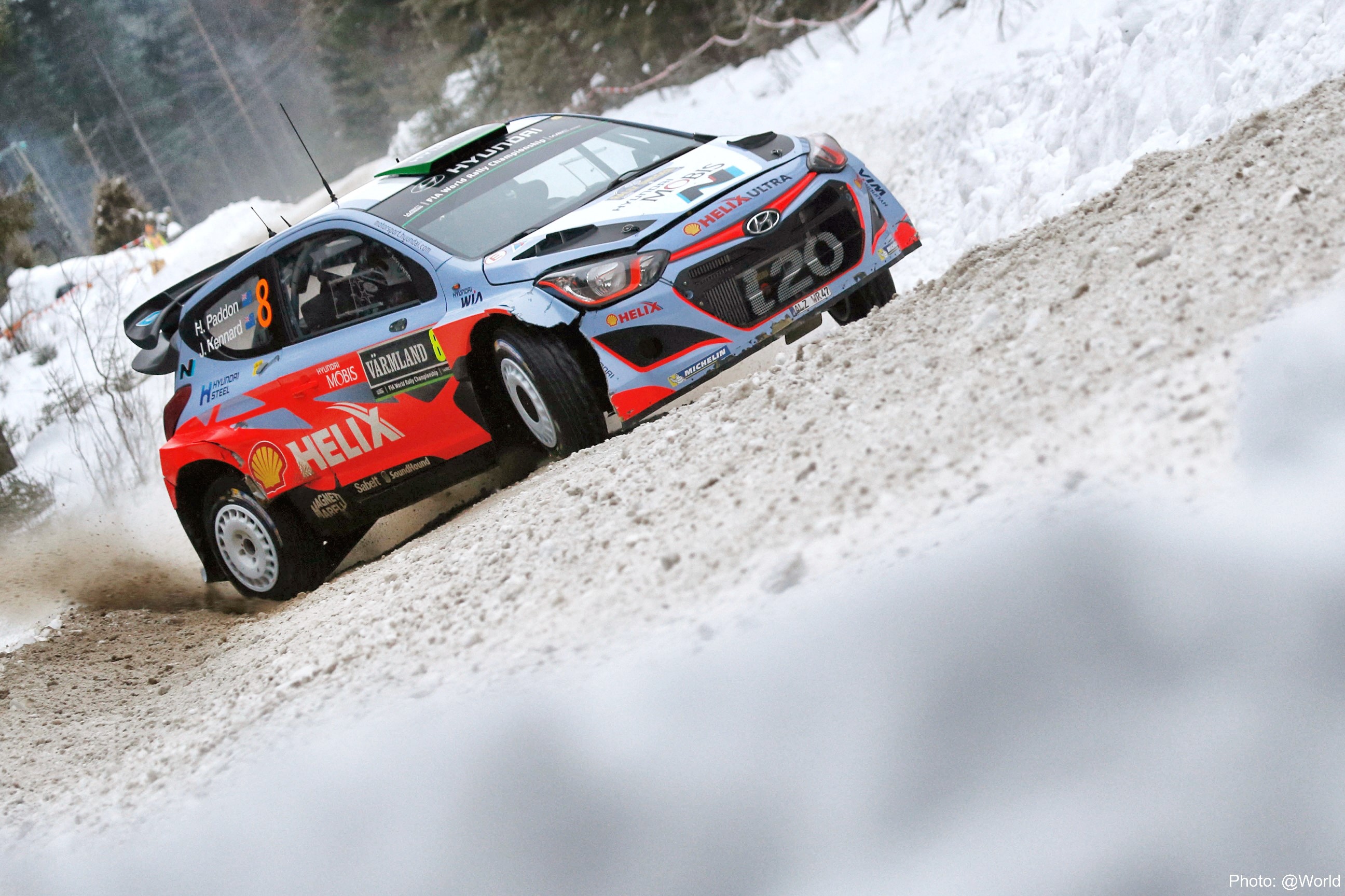 Paddon and Kennard holding strong in sixth at WRC New Zealand