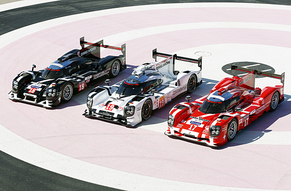 Three liveries for Porsche at Le Mans