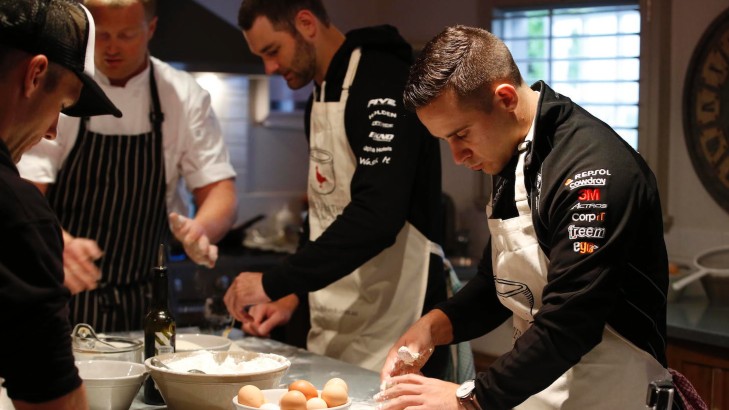 V8 Supercars stars duel it out for the ‘Perfect Pasta’