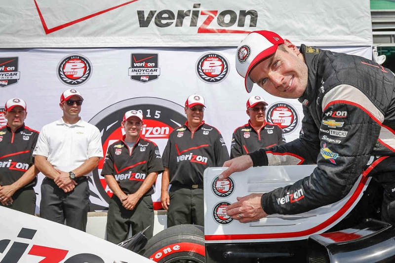 Indy GP: Pole and lap record for Will Power with Dixon alongside in P2
