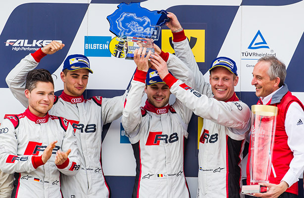 New Audi R8 LMS wins on debut at Nurburgring 24 Hours