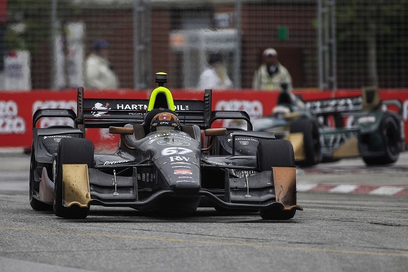 Newgarden gets lucky with caution timing for Toronto Indycar win