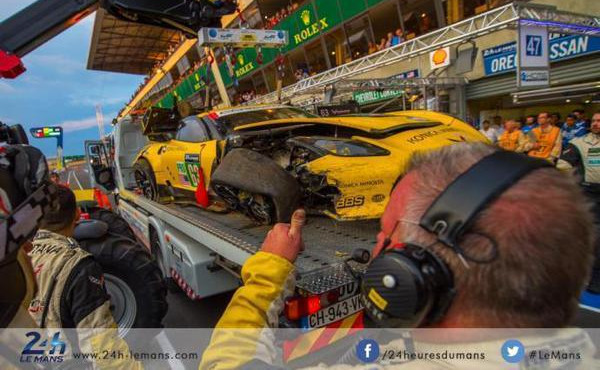 CRASH OF THE WEEK: Corvette throttle jams causing huge LM24 impact