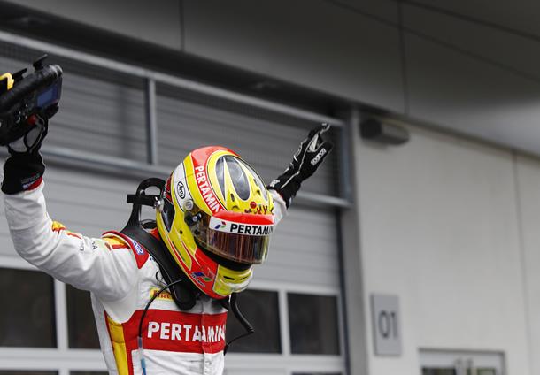 GP2: Haryanto wins Sprint race with Evans 5th