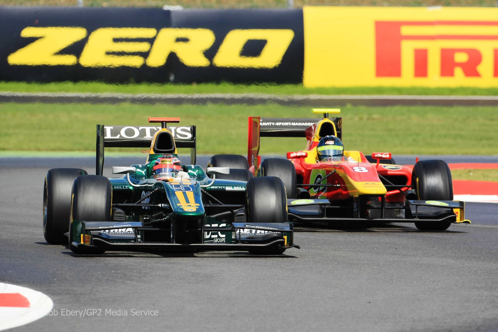 BATTLE OF THE WEEK: Jules Bianchi tussles for Silverstone GP2 win