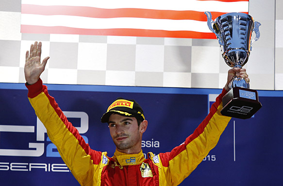 GP2: Rossi wins, Lynn crashes, Stanaway secures Sunday front row with 7th