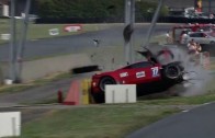 VIDEO: Massive Ferrari shunt during GT Tour race at Nogaro