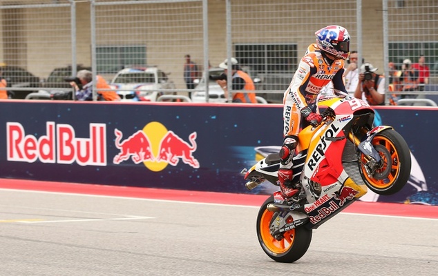 Austin MotoGP: Marquez dominates again, Rossi crashes out