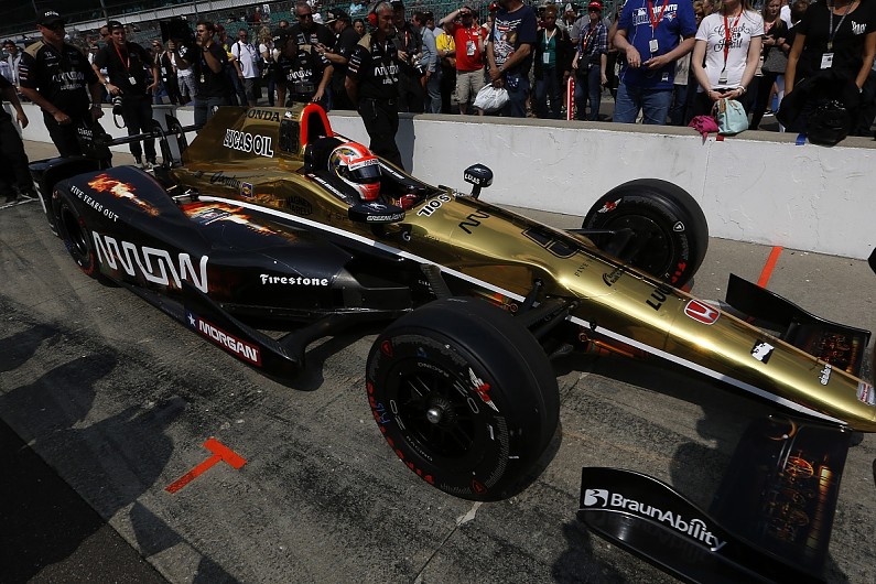 Fairytale story at Indy as Hinchcliffe takes pole for 100th running