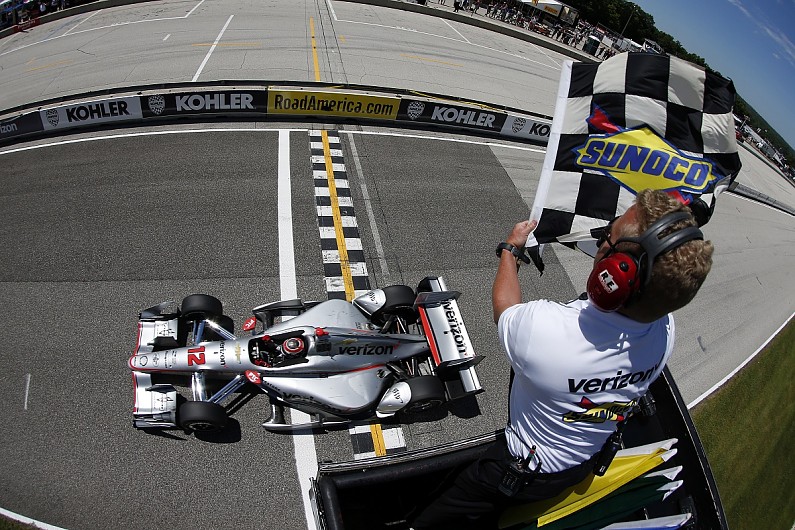 Lights to flag win for Will Power, Dixon retires with engine issue