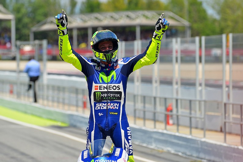 Rossi defeats Marquez in MotoGP Catalunya thriller