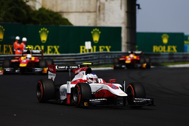 Sirotkin surges to Hungary GP2 win, Evans in the points with 5th