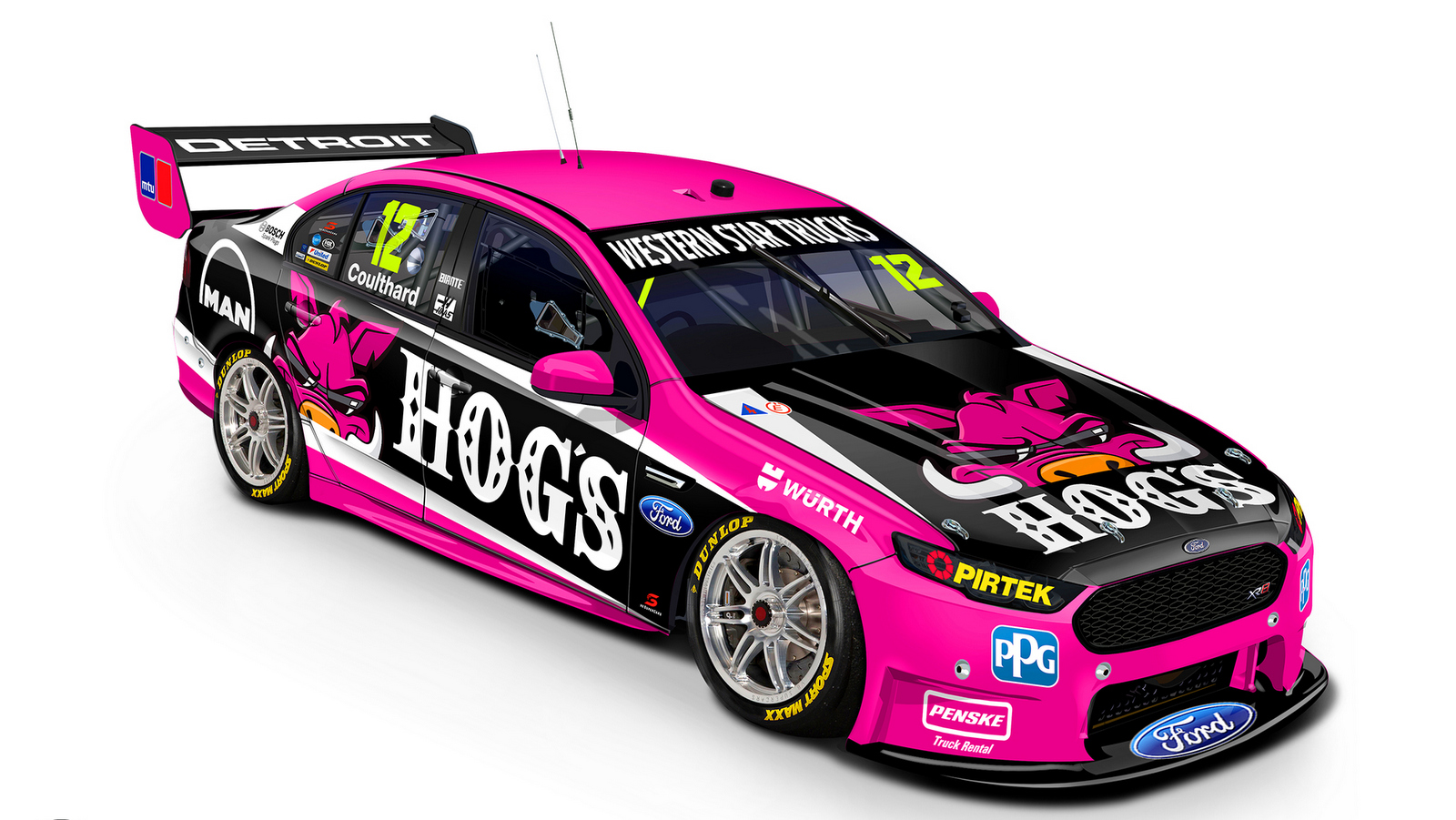 Coulthard goes pink for Townsville