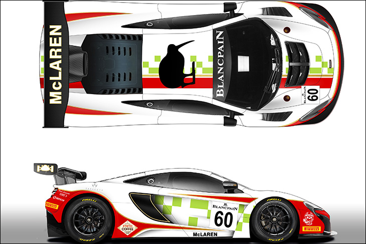 Special tribute livery for SVG McLaren at this weekend’s Spa 24hr