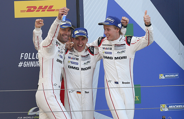 Hartley’s Porsche outduels Audi for WEC victory at Nurburgring