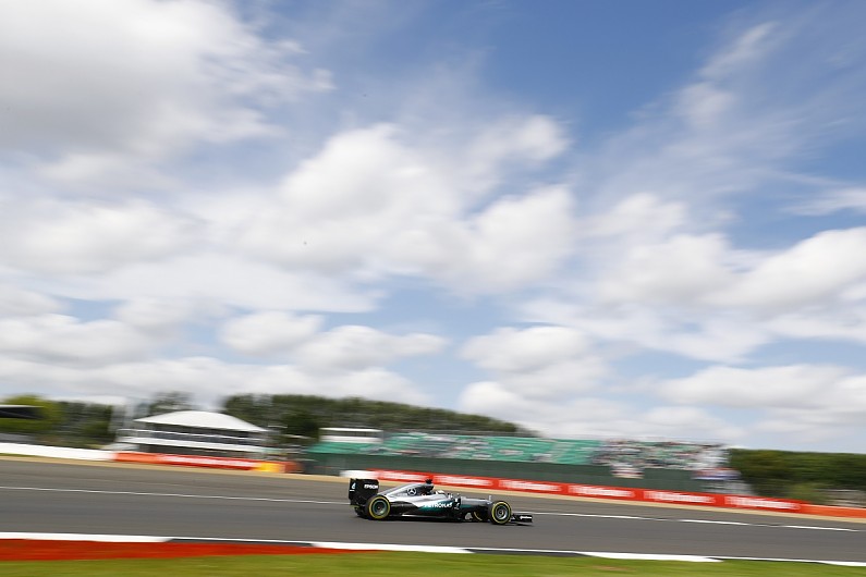 Hamilton sets Friday pace at Silverstone as Rosberg strikes trouble