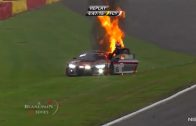 CRASH OF THE WEEK: Audi catches fire late in Spa 24 Hour
