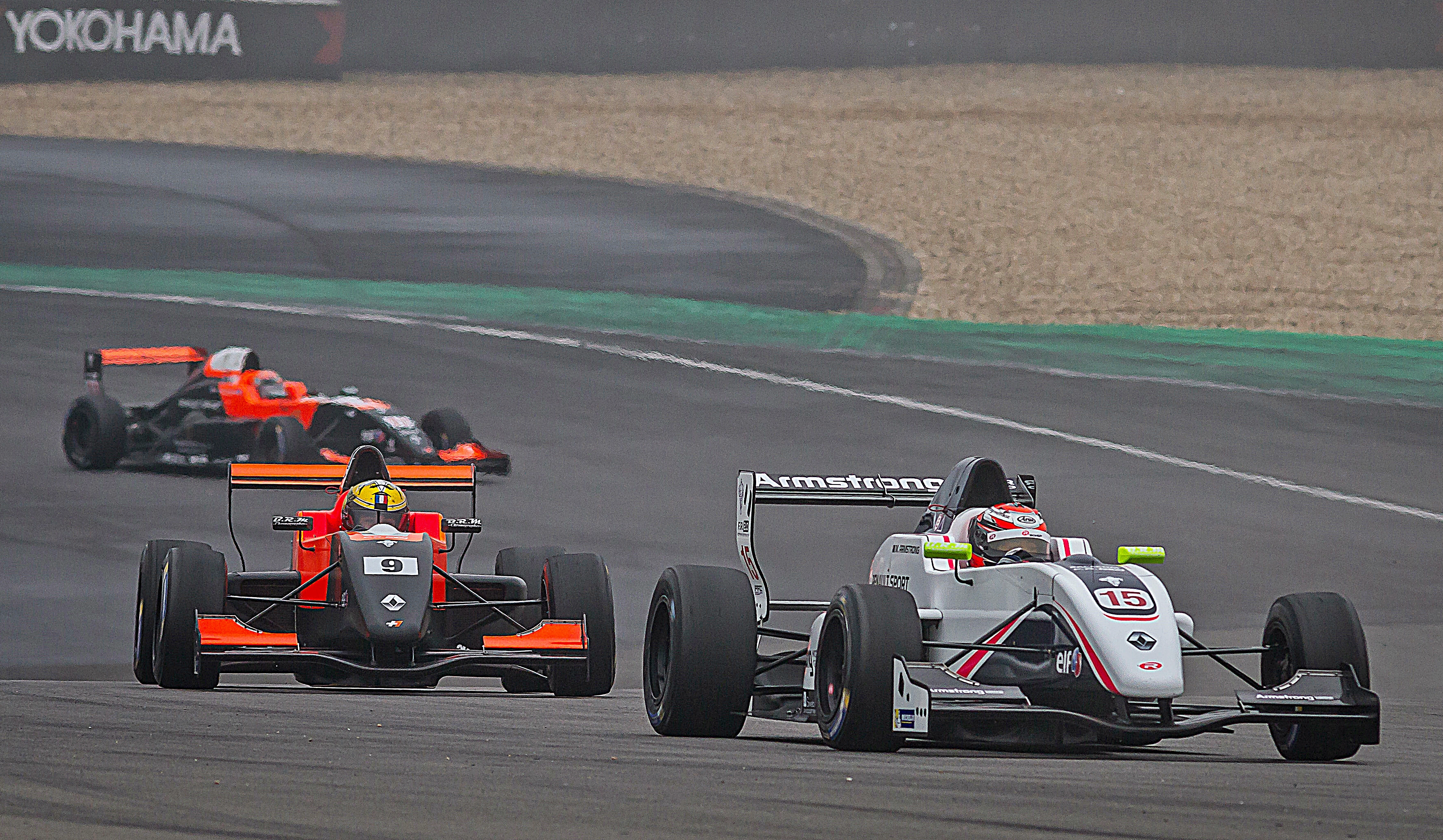 Marcus Armstrong celebrates a challenging single-seater debut