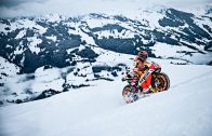 Watch Marc Marquez carve up the snow on his MotoGP bike