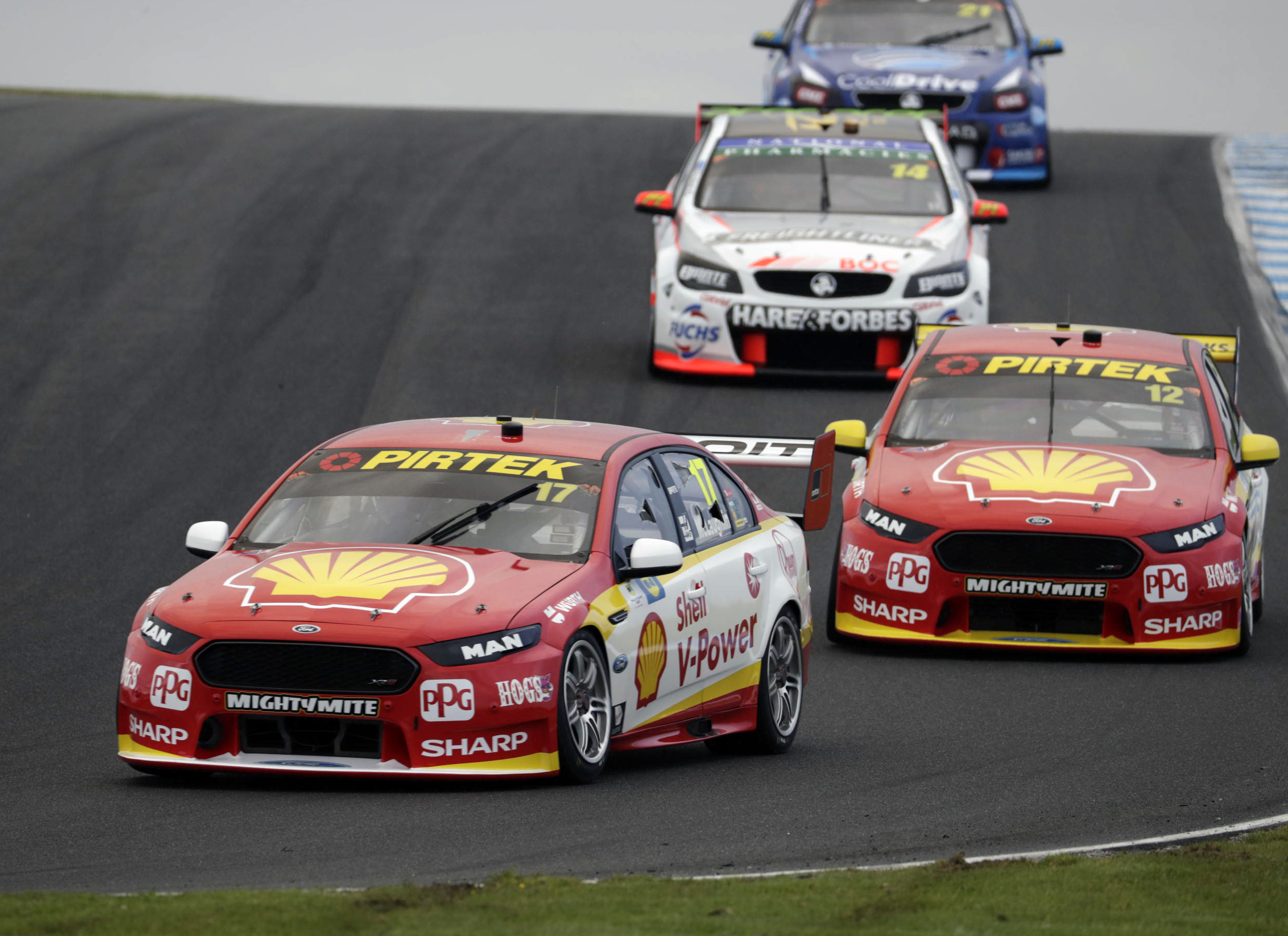 Coulthard wins chaotic Phillip Island Supercars opener amid multiple tyre failures