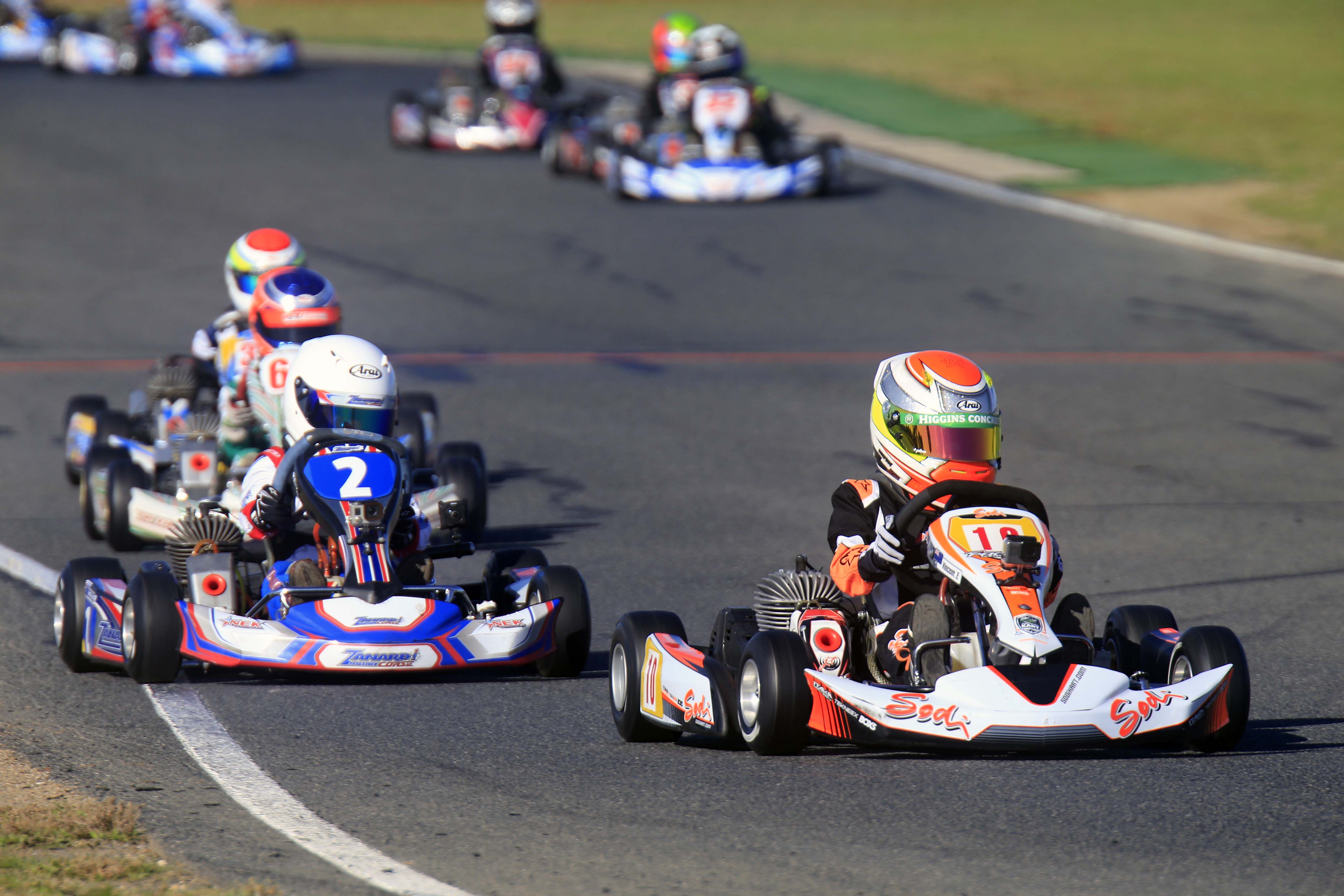 Australian Karting podium for 8-year old Emerson Vincent