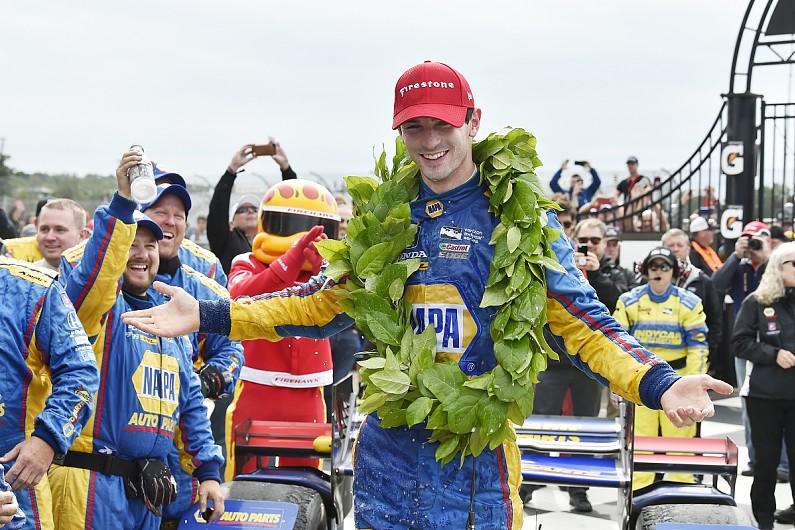 Rossi takes Watkins Glen Indycar win, Dixon finishes in second