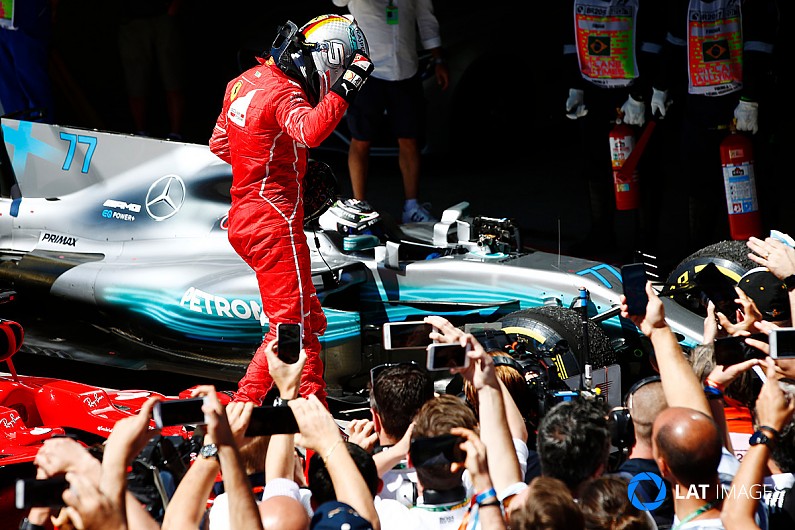 Vettel defeats Bottas to win Brazilian Grand Prix, Hartley retires with engine trouble